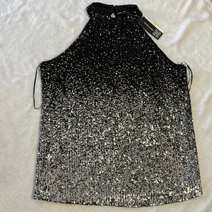 Cable & Gauge Ombre Sequin Blouse